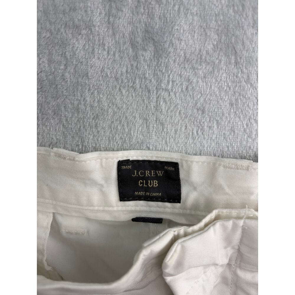 J.Crew Club Men's White Chino Shorts - Size 35W - Classic Summer Casual - Picture 6 of 9